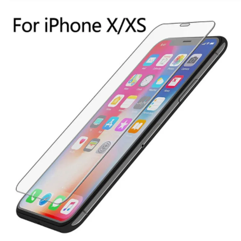 10 шт. закаленное стекло для iphone 6 6s plus 7 plus 5s 4 SE 8 plus X стекло iphone 7X8 Защитная пленка для экрана iphone 7 8 X стекло - Цвет: For iPhone X XS