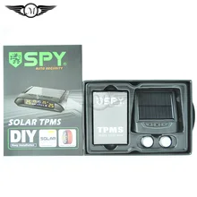 SPY TPMS-X7 Solar Power Technology Car Alarm System Security Tyre Pressure Monitor with 4 External Sensors Display Solar Panel