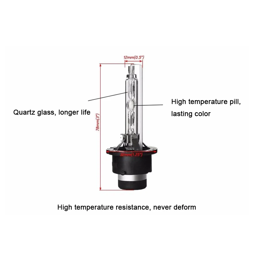 Lâmpada de Xenon Luz para Carro Xenon Luzes 4300k Branco Quente 12v Hid Farol D1s D3s D4s D2s 35w 5000k 6 High Quality Automóveis e motos