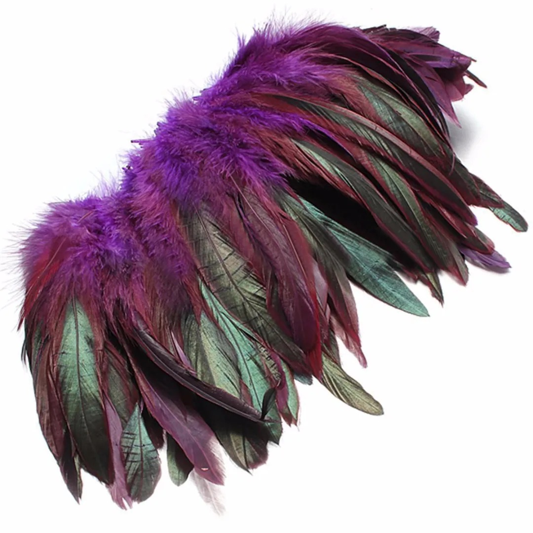 DIY Sale 100pcs / lot cheap pheasant feather, 5-8inch13-20cm, natural color rooster feathers DIY chicken feather jewelry plume