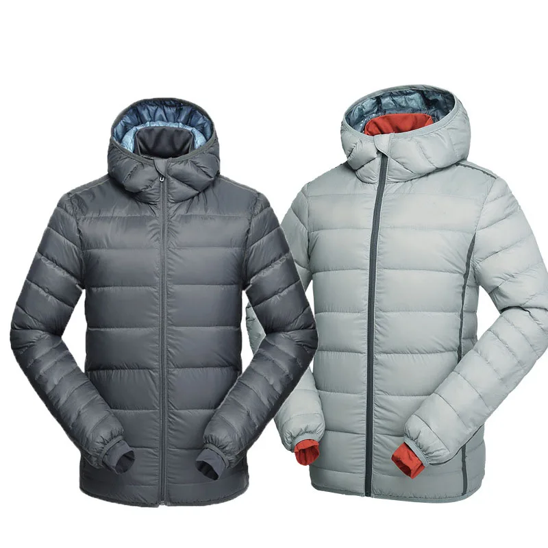 

RAY GRACE High Quality Winter Windproof Down Jackets Men Warm Hooded Outerwear Smart Casual Duck Down Coats Male Padded Jacket