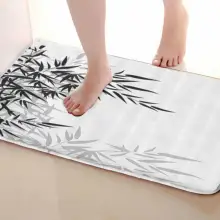 Бамбуковые стильные коврики для улицы, забавные Противоскользящие коврики для ванной, дверные коврики, дверные коврики под входную дверь