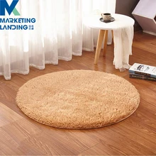 Супер мягкий шелк хаки без вкуса шерсть пушистый круглый коврик для дома современный шаговый ковер шелковые коврики для спальни коврик Детский ковер
