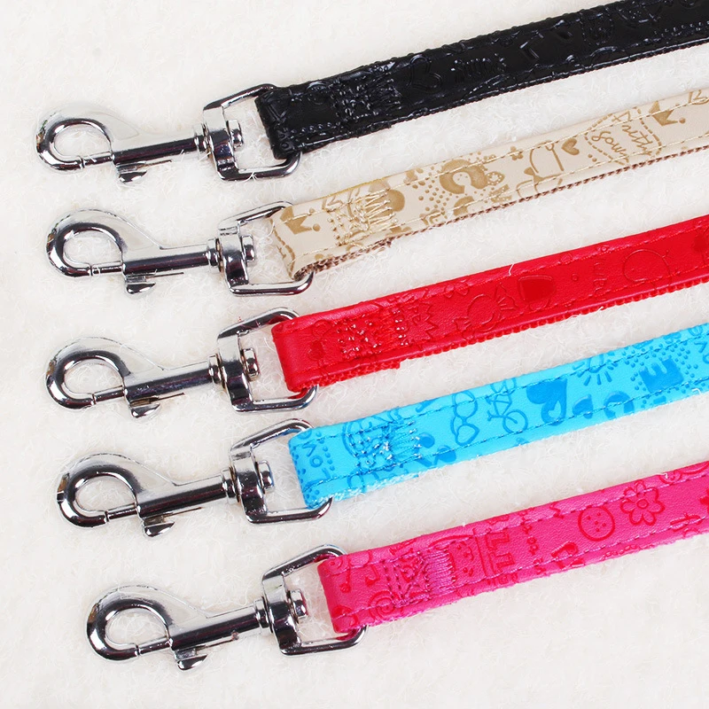 4 размера модный регулируемый поводок для собак из искусственной кожи +