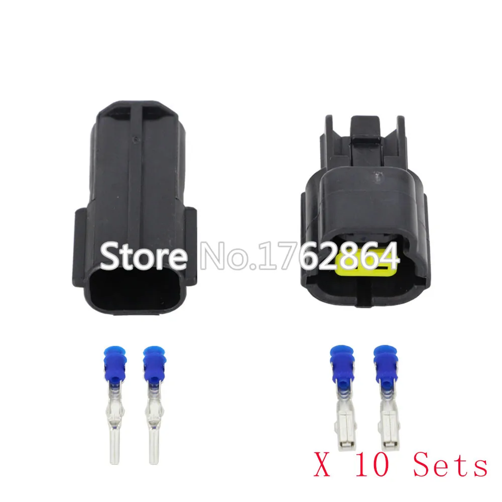 

10 Sets 2 Pin DJ70216Y-1.8-11/21 Waterproof Electrical Wire Connector oxygen sensor connector plug Automobile Connector 2P