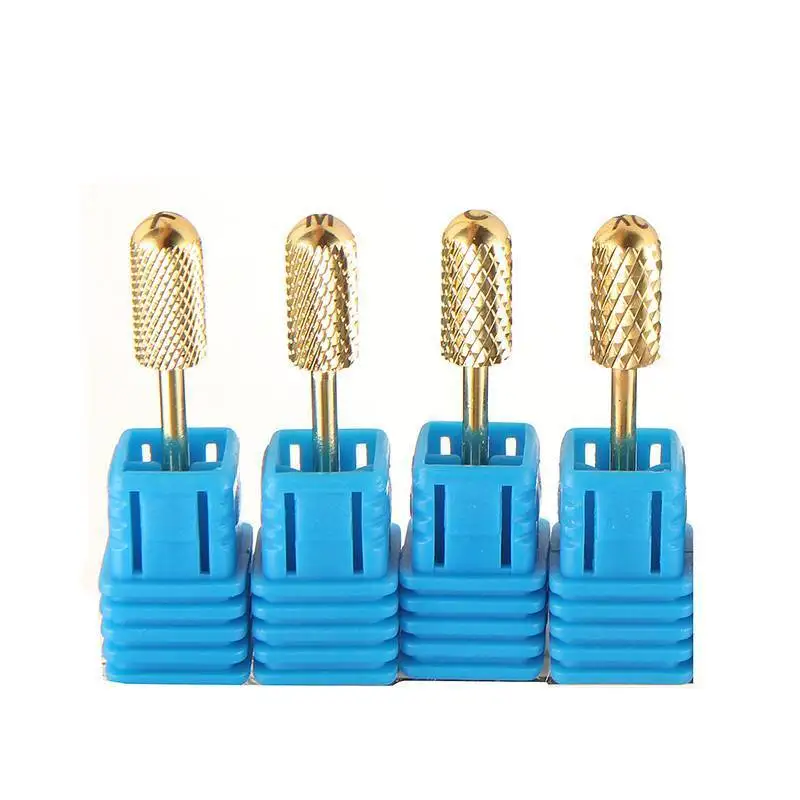 1PC 2.35mm 3/32'' Electric Nail Drill Bit Barrel Smooth Top Nail Art File Drill Bit Carbide Electric Manicure Drills Accessories