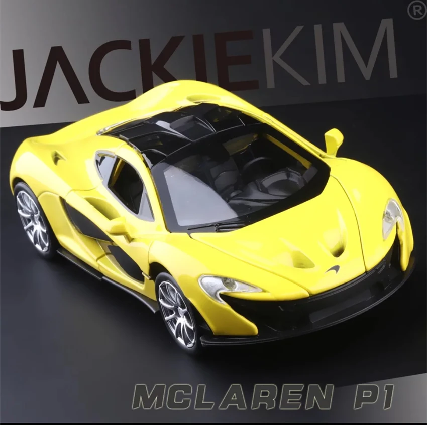 Новинка 1:32 mlaren P1, автомобильная модель автомобиля из металлического сплава, игрушечная музыкальная мигающая машина для мальчика, подарки, игрушки