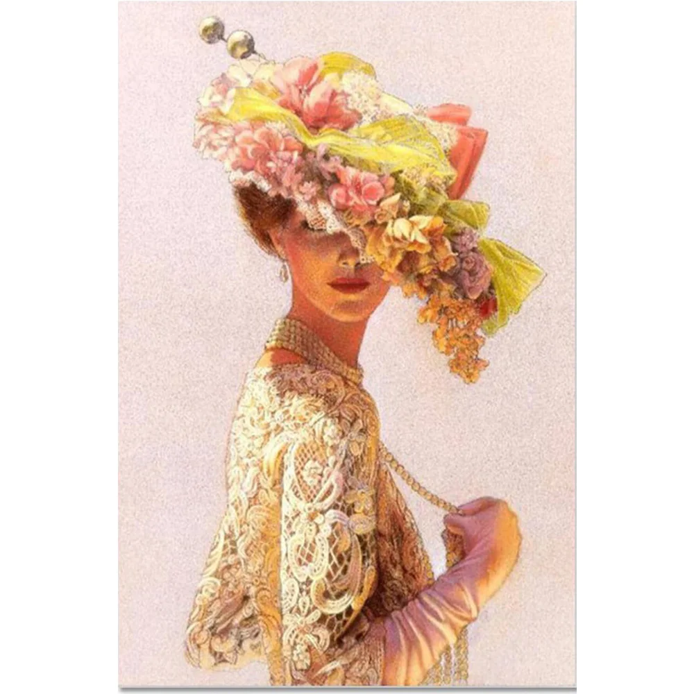 

DIY Diamond Painting pretty girl Diamond mosaic 5Dcross-stitch Embroidery crystal mosaic cloth Rhinestone picture H1128