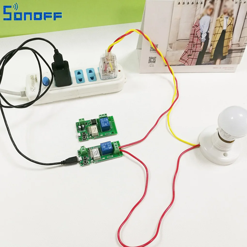

SONOFF D12V/5V Long Distance Remote Timing WiFi Wireless Switch Module for IOS/Android Smart Home