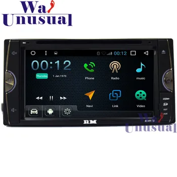 

WANUSUAL 6.95"Android 6.0 Auto GPS Navigation For Toyota Universal Radio Stereo with Wifi BT Quad core 16G TV 3G 800*480 Maps