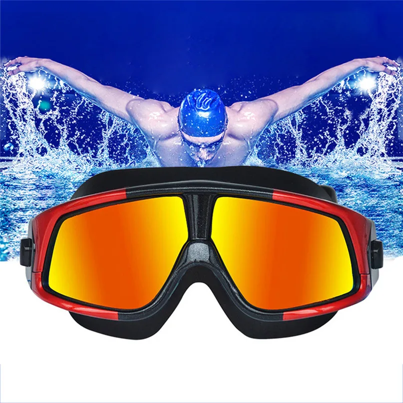 New Professional Anti-Fog UV Protection Adjustable Swimming Goggles Men Women Waterproof HD plating glasses adult Eyewear #3J10 (7)