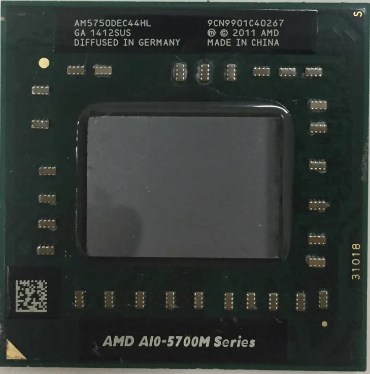 

AMD laptop A10 5700M Series A10 5750M A10-5750m AM5750DEC44HL Socket FS1 CPU 4M Cache 2.5GHz/Quad-Core processor GM45 PM45