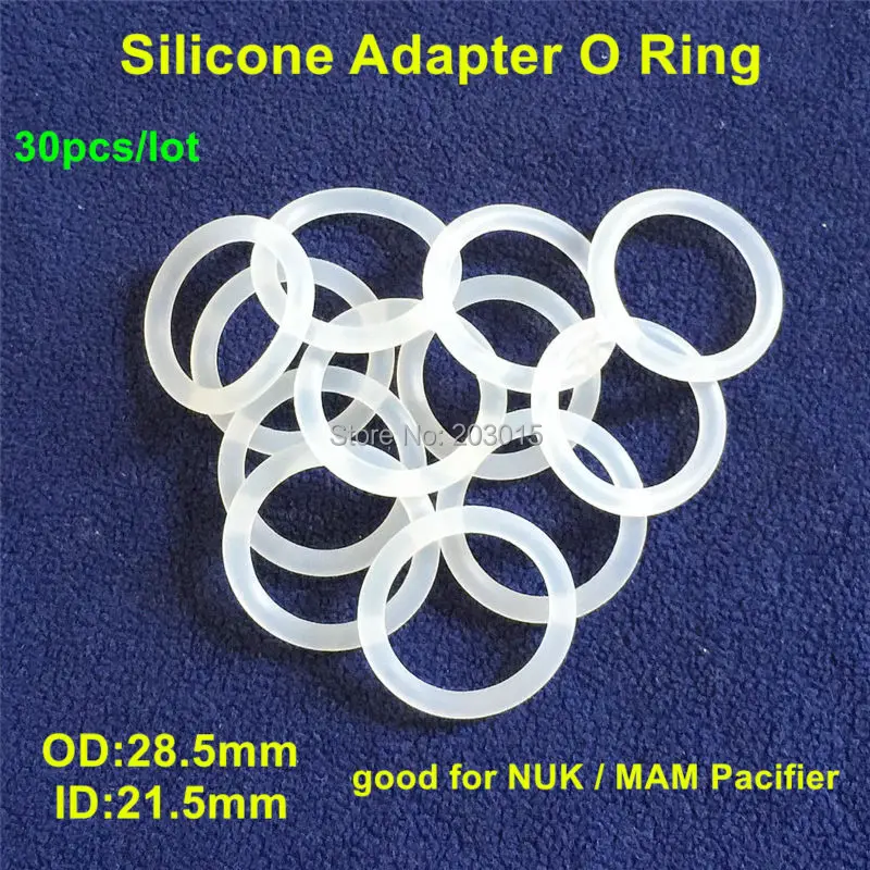 Food Grade O-Rings Silicone Baby Dummy MAM Pacifier Chain Clips Adapter Holder