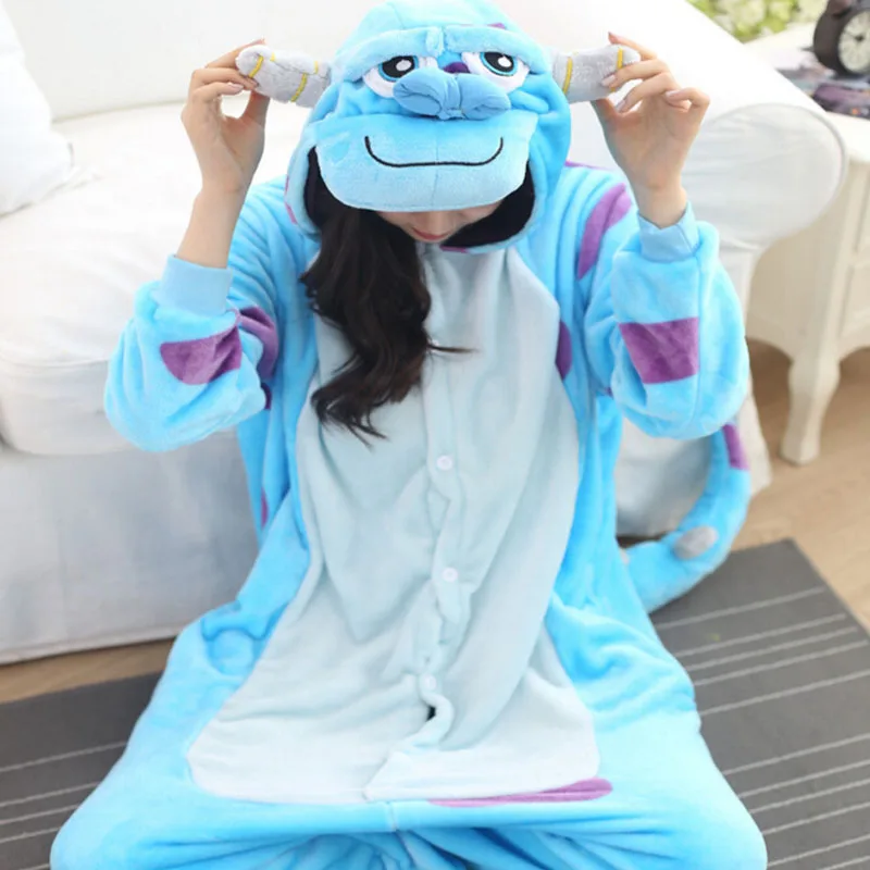 Пижама Monster Sullivan Kigurumi женский комбинезон с животными аниме Забавный костюм для