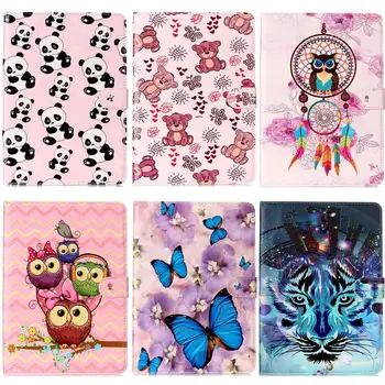 

Wolf Panda Flip PU Leather smart cover Wallet Case For Samsung Galaxy Tab S3 9.7 T820 T825 SM-T820 Stand tablet PC Cases #S