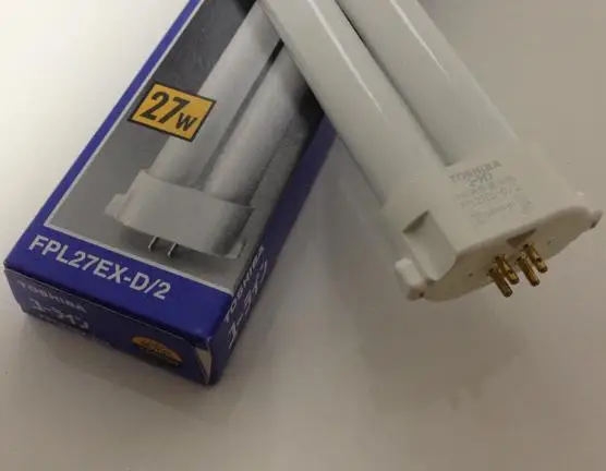 Компактная флуоресцентная лампа TOSHIBA 27 Вт FPL 27EX D/2 6700K 4 булавки трубка для лампы