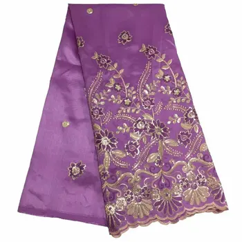 

Onion African George Fabric High Quality Nigerian George Lace Fabric,Indian Satin Lace Fabric For Nigerian Wedding Party dress