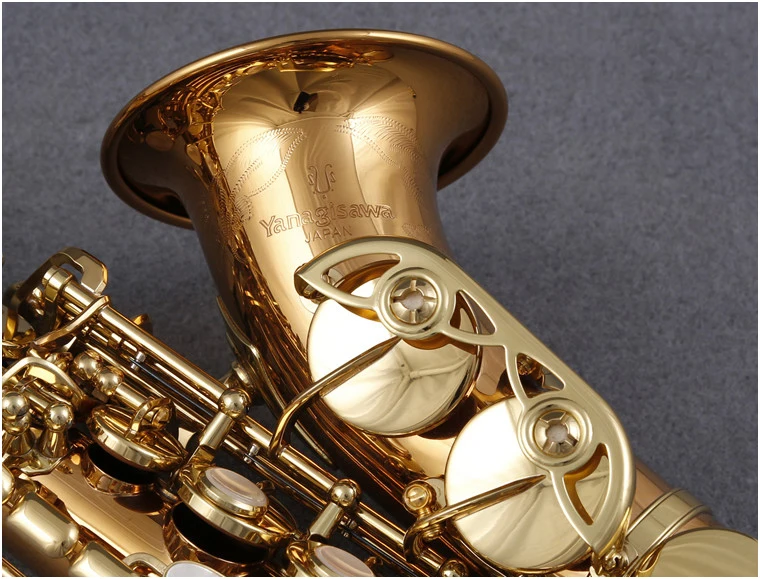 

Top Curved Soprano Saxophone YANAGISAWA SC-992 Rose gold Sax soprano musical instruments professional with case free shipping