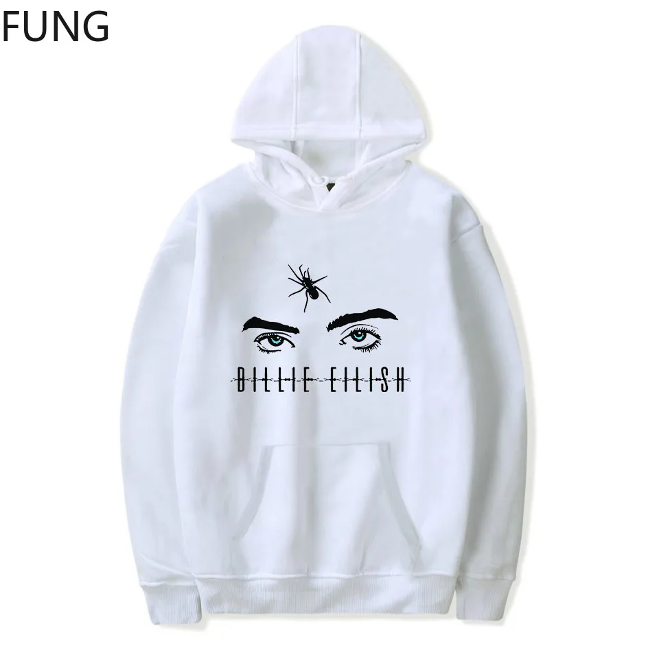 

FUNG Billie Eilish Hoodies Sweatshirts Women/Men Clothing 2019 New Arrival Casual Harajuku Hooded Pullover Hoodies Women C05WY02