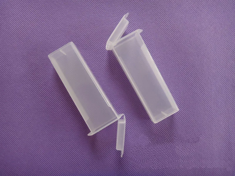 

2PCS/lot Plastic microscope specimen sample slides BOX hold 5pcs slides Biological section slide box 2PC free shipping