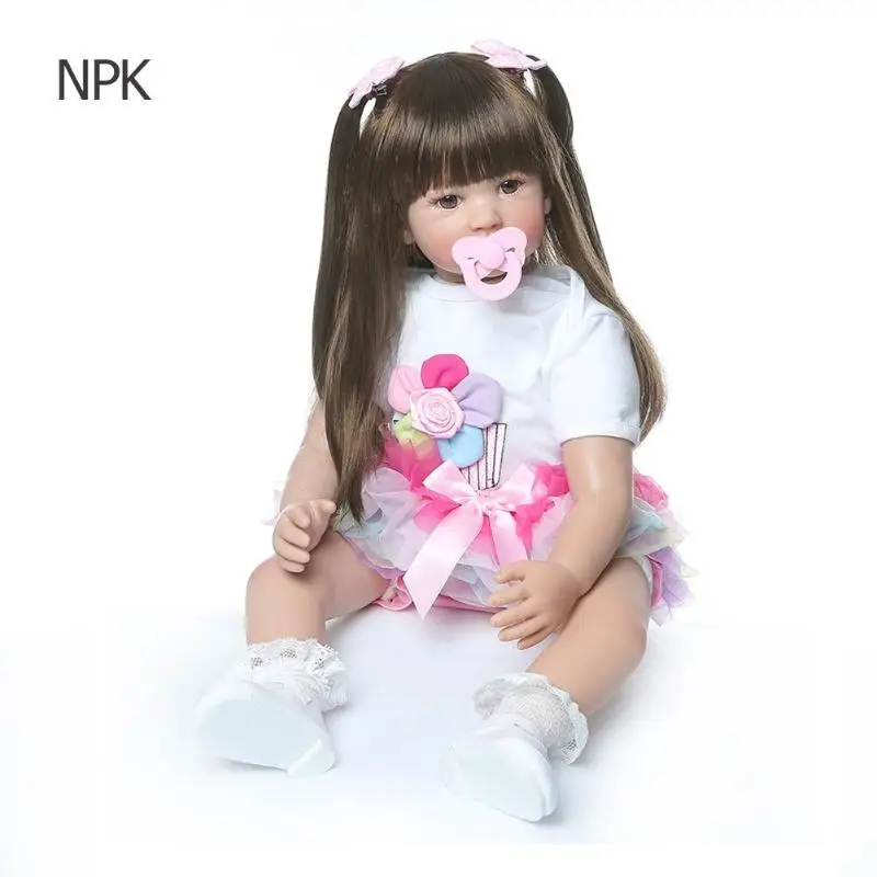 NewNPK пупсик Reborn 55 см Reborn Baby Dolls Моделирование Мягкие куклы игрушки для детей подарок - Цвет: 3