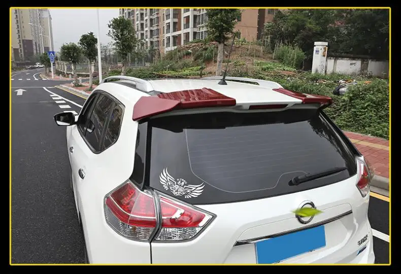 Для X-Trail спойлер- Nissan X-Trail спойлер на крыше DFCK ABS Пластиковый материал заднее крыло автомобиля Цвет задний спойлер