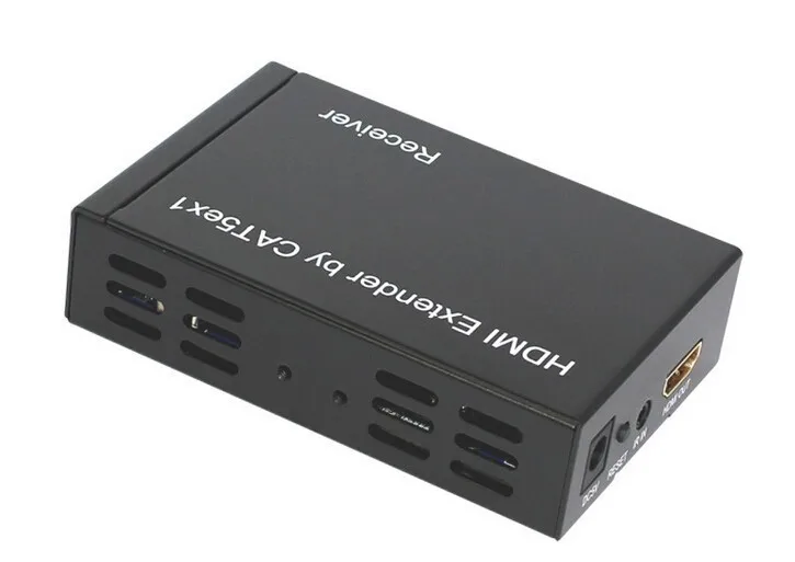 Tcp/ip HDMI Extender ИК 100 м по одной cat6/5e с адаптером питания 3D и полный HD1080p поддерживается(только приемник