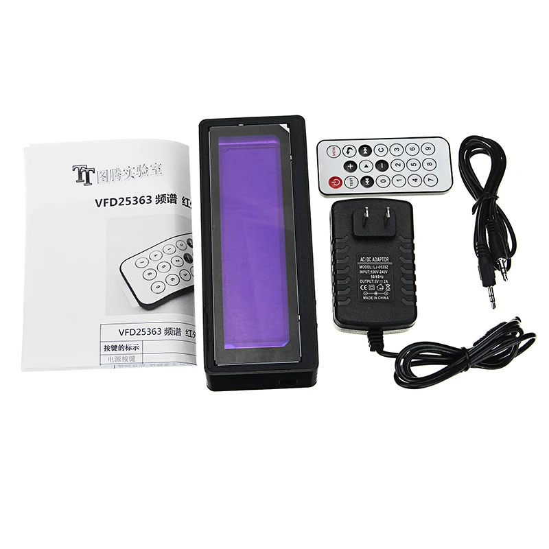 5 V 1000mA VFD Spectrum FFT монитор музыкального спектра ультра светодиодный вакуумная
