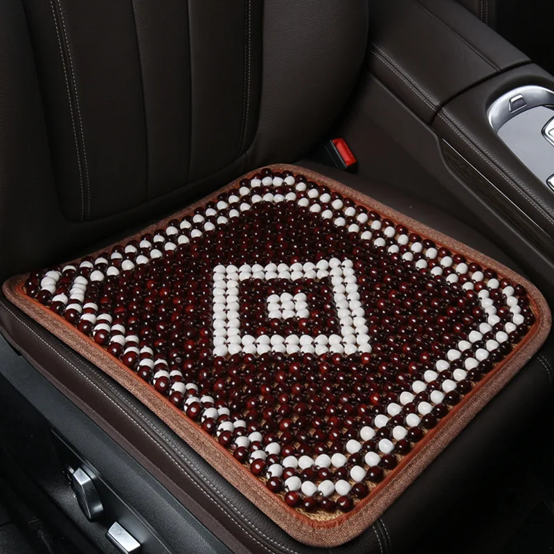 

New Summer Wooden Beads Single Car Seat Cushion