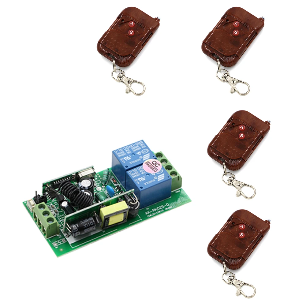 AC 85V 110V 120V 220V 250V 2 CH RF беспроводной переключатель дистанционного управления 1 *