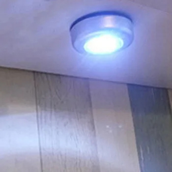

3LED Touch Lamp Light Cabinet Night Light Outdoor Touching Car Lights Wireless Battery Wall Lights for Bedroom Passway