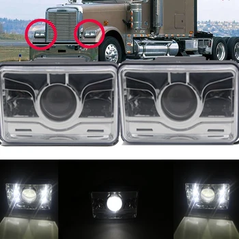 

4X6 inch led headlights square replacement headlamp 4''X6'' Car Headlight Daytime running lights for Ford Trucks Offroad