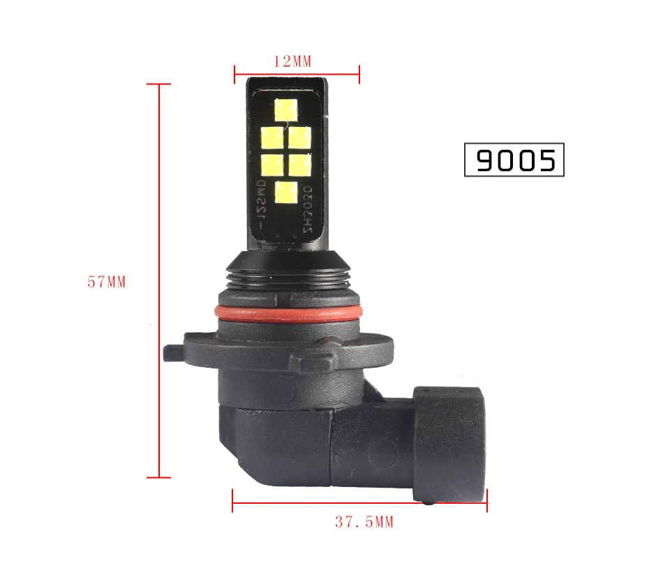 AILEO 9005 9006 светодиодный фонарь 3030SMD для автомобильных противотуманных фар H16(JP) HB3 H9 HB4 H8 9145 H11 3000 K, фиолетовый, синий, для дневных ходовых огней