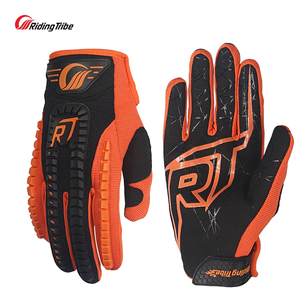 

Riding Tribe Moto Riding Gloves Full Finger Touch Screen Breathable Skin-friendly Protective Non-slip Motorcycle Glove CE-12