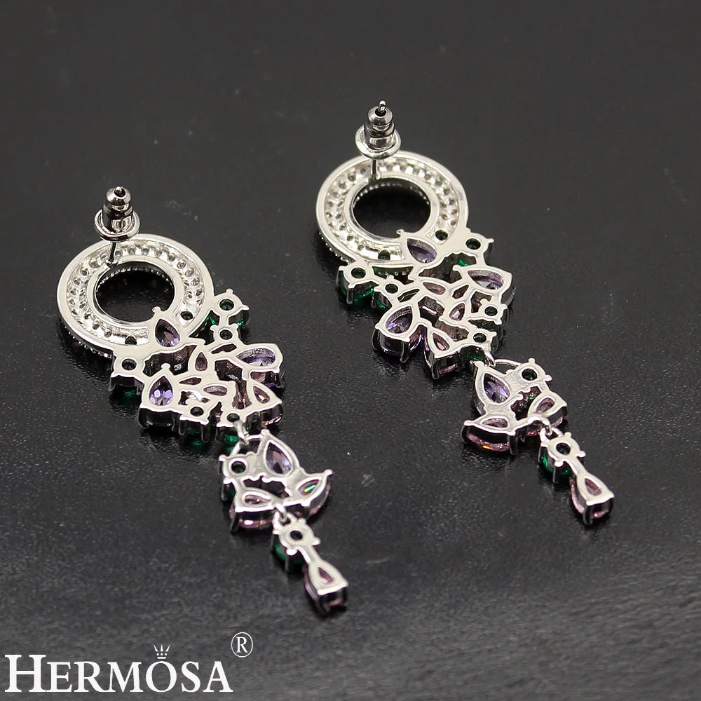 Hermosa женские серьги из натурального камня кунцит камень рождения Перидот