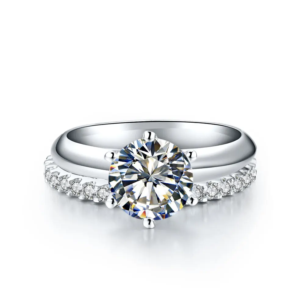 Guarantee Classic Bridal Set Ring 2 55ct Jewellery Set Sona