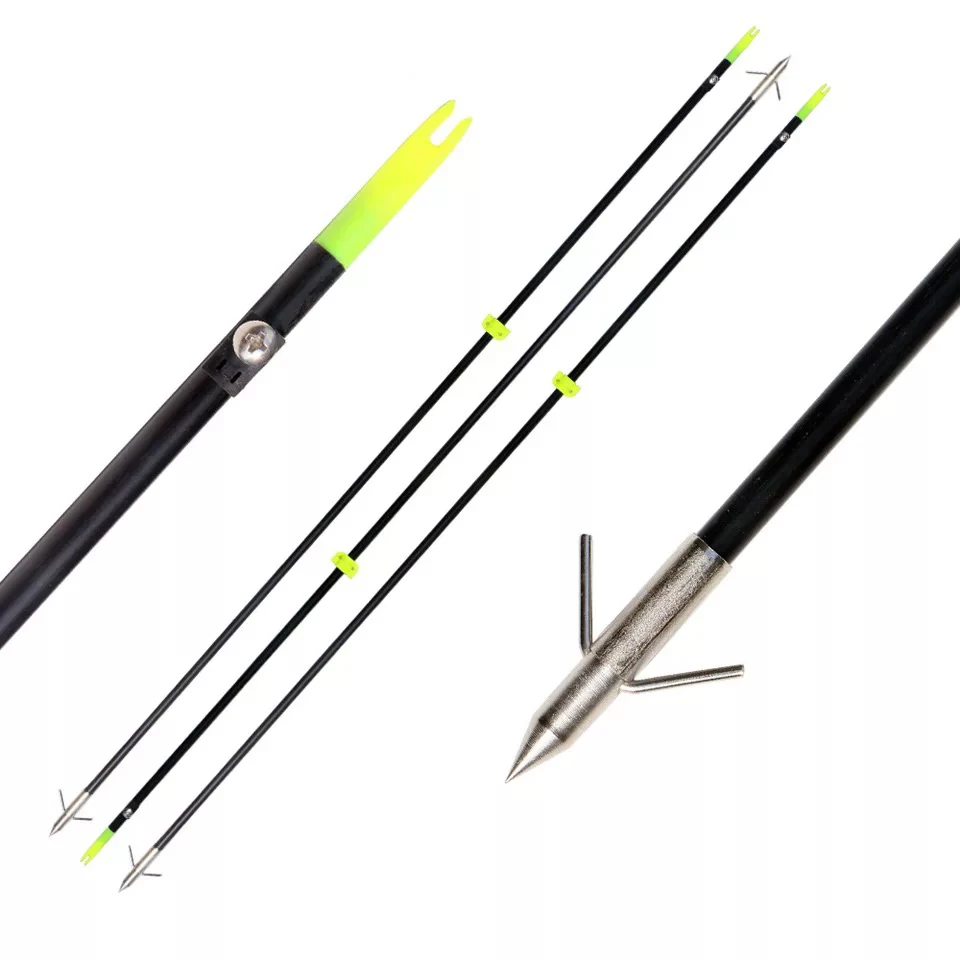 3/6pcs Glassfiber Fishing Arrow for Hunting Shooting recurve