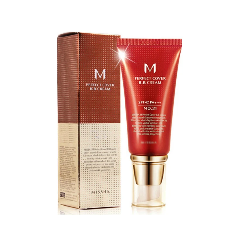 

2PCS/Lot BB Cream Korean Cosmetics Face M Perfect Cover Makeup Base Cc Cream Whitening Original Package Snail Cream