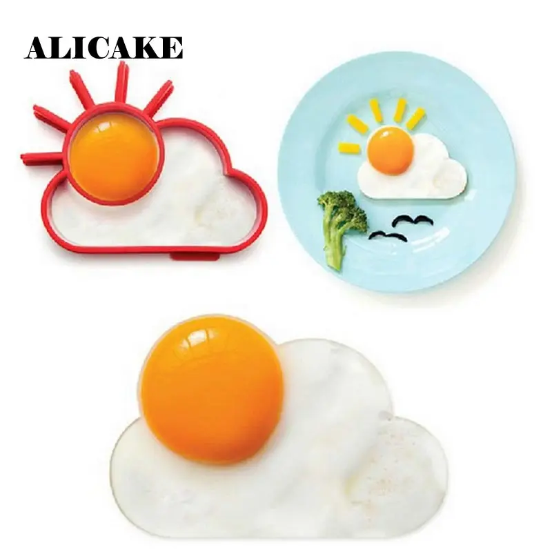

Sun Shape Silicone Fried Egg Funny Kawaii Egg Molds Accessoires Cuisine Pratique Easy Eggs Z40