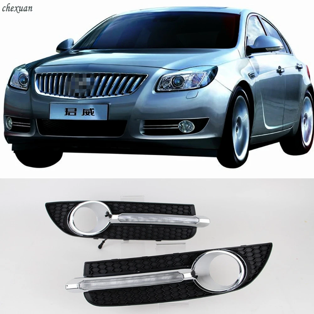 

CSCSNL 1 Set ABS LED DRL Daytime Running Light With Turnning Yellow Signal For Buick Regal GS Opel 2009 2010 2011 2012 2013
