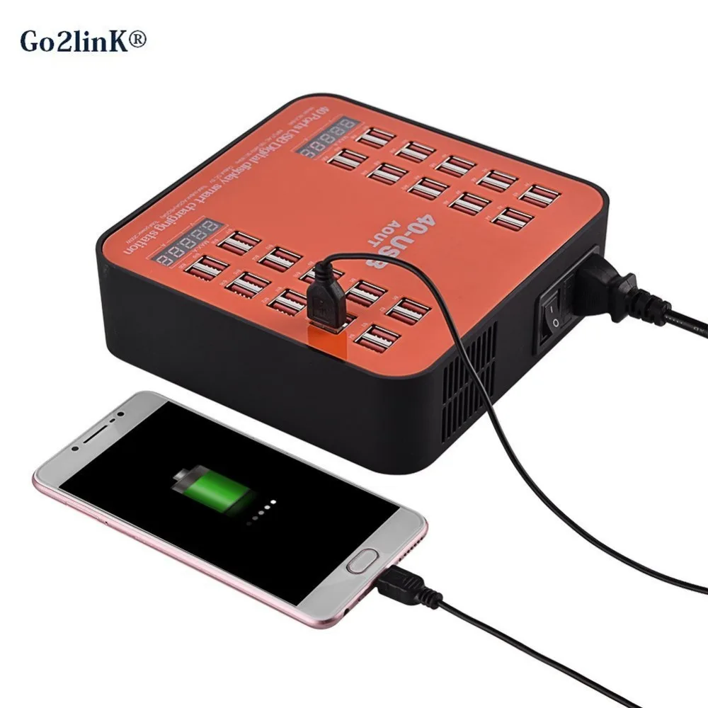 USB зарядное устройство Go2linK на 40 портов 200 Вт 30 А|usb charger|charger mobilecharger mobile phone |