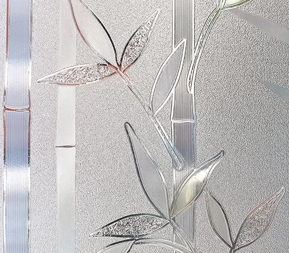 3D бамбуковая статическая стеклянная оконная пленка самоклеющаяся офисная оконная уличная наклейка ширина 30 см 60 см 70 см