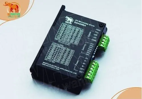 Cnc 1.7A, 12-36VDC, 128Micostep биполярный ЧПУ цифровой Wantai шаговый двигатель драйвер, Nema17 Wantai шаговый двигатель драйвер DQ420MA