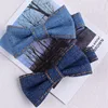 Nouveauté enfants cheveux accessoires denim nœud papillon pince à cheveux enfants couronne accessoires bébé mignon épingles à cheveux ► Photo 2/6