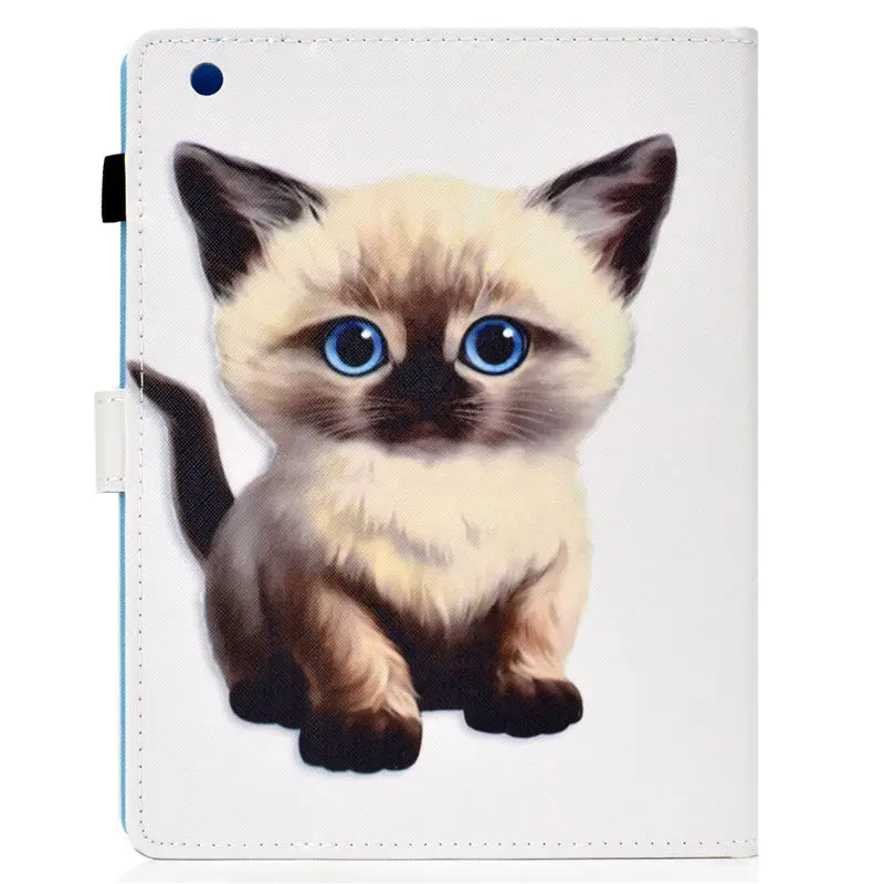 Мультфильм Cat Чехол для Apple iPad 2/3/4 чехол Funda планшет силиконовый чехол из искусственной кожи для iPad2 iPad3 iPad4 Стенд кожи в виде ракушки+ стилус+ Защитная пленка на экран