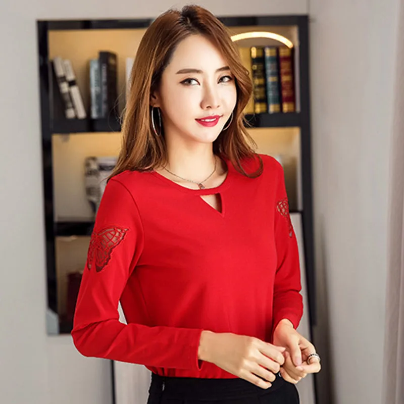 GGRIGHT long sleeve embroidery blouse women shirts blusas mujer de moda 2019 plus size womens tops and blouses chemise femme | Женская