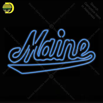 Neon Sign for Maine Black Bears Wordmark neon bulb Sign NCAA Neon lights Sign glass Tube Iconic Advertise Light Sports Bar Signs