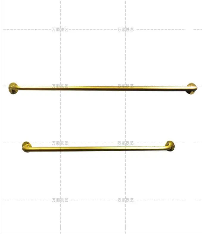 Витрина для магазина одежды Верхняя стенка Золотая подвесная вешалка для одежды настенная вешалка для витрины