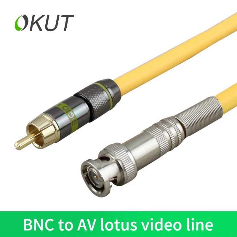 OKUT BNC To AV Video Cable Coaxial Extend Cable RCA Male To BNC Male