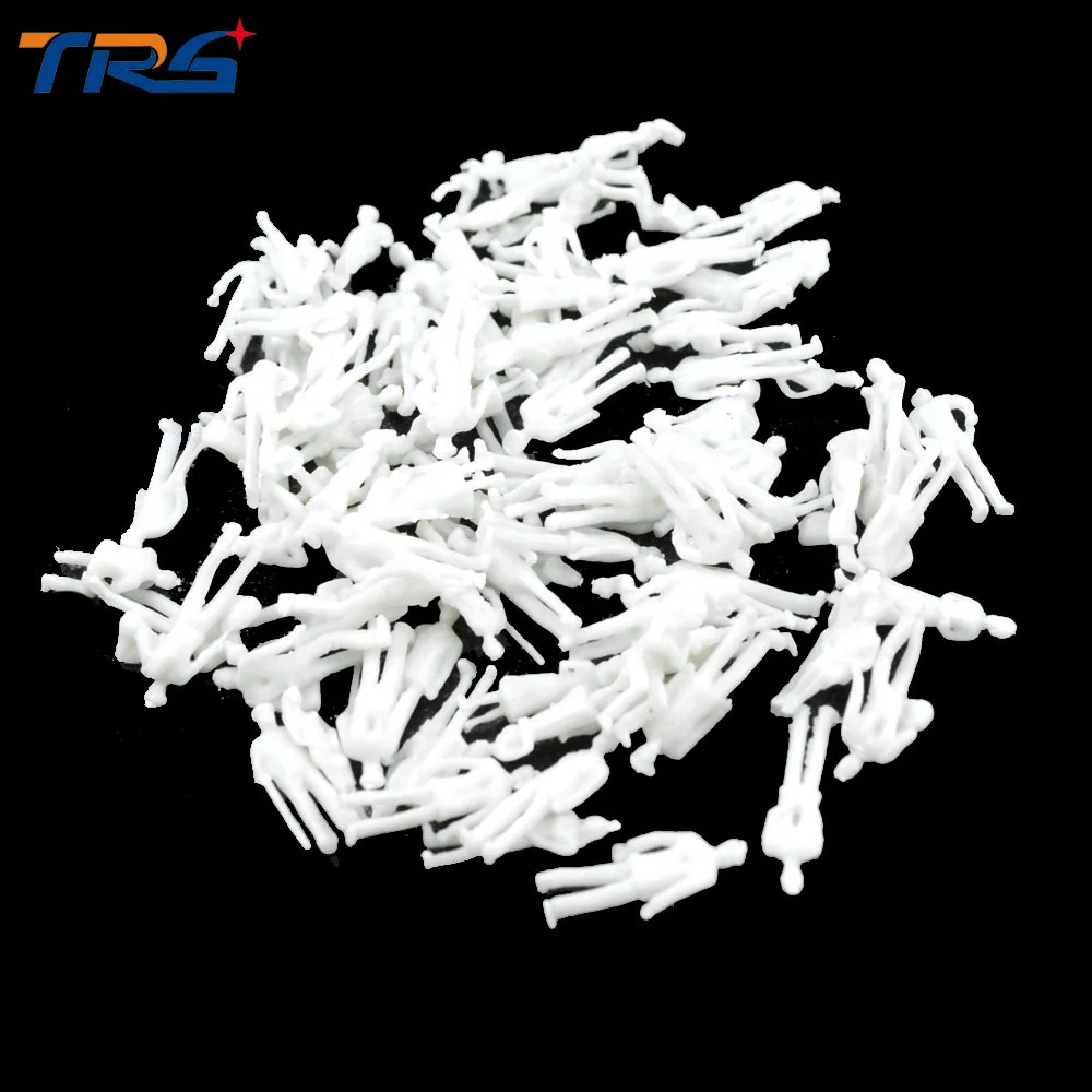 Free shipping 200pcs miniature white figures 1 75 Architectural model human scale HO model ABS plastic